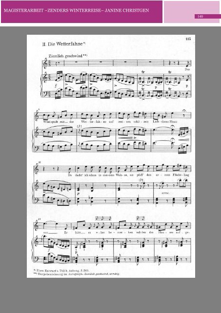 Die Rezeption der „Winterreise“ von Franz Schubert in der Moderne ...