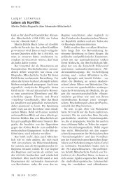 Leben als Konflikt - Neue Gesellschaft Frankfurter Hefte