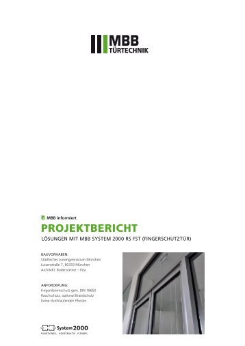 Projektbericht Luisengymnasium München - MBB Systeme