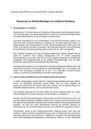 Referat: Steuerung von Windenergieanlagen im Lkr. Starnberg