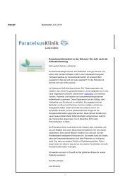 Newsletter Juni 2010 - Paracelsus Klinik Lustmühle