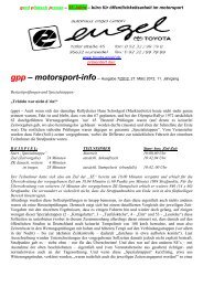motorsport-info - gerd plietsch presse