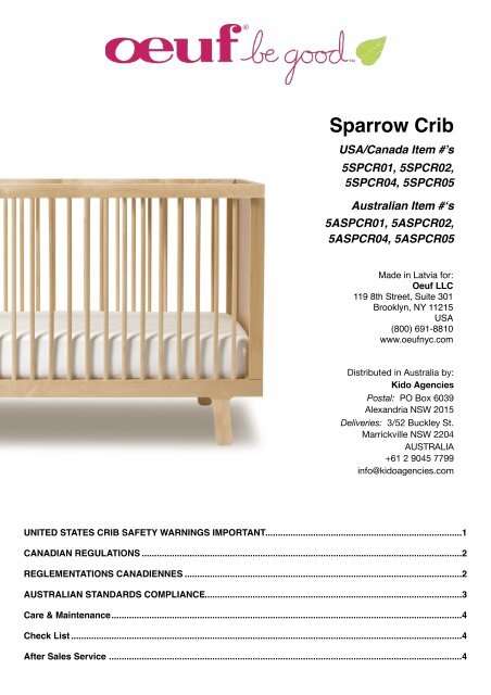 Sparrow Crib Oeuf