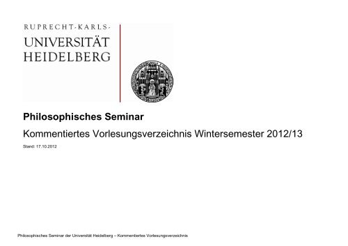 KVV WS 2012/13 (pdf) - Philosophisches Seminar