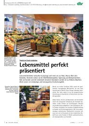 Lebensmittel perfekt präsentiert - dlv – Netzwerk Ladenbau e.V.