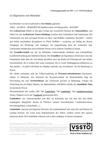 Verfassungsrechtsgeschichte - VSStÖ Juridicum