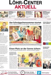 DerSchnäppchensommerstartet Einen Platz an der ... - Löhr-Center