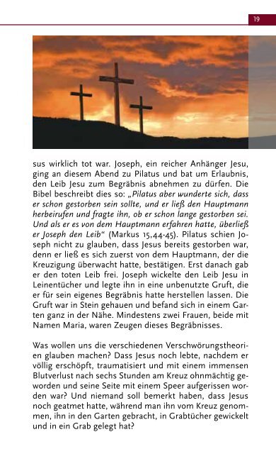 Jesus Christus: Tot oder lebendig? - Armour of Light