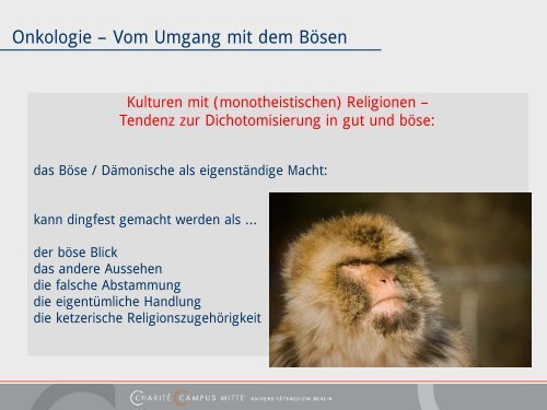 Onkologie – Vom Umgang mit dem Bösen