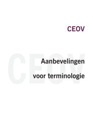 CEOV, Aanbevelingen voor terminologie - Taalunieversum