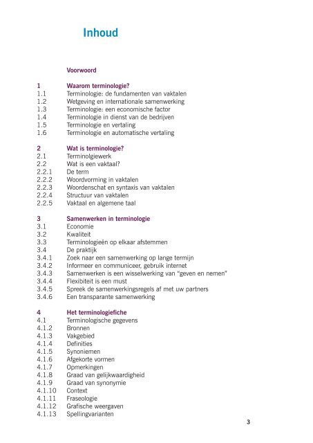 CEOV, Aanbevelingen voor terminologie - Taalunieversum