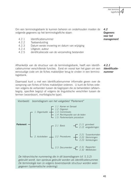 CEOV, Aanbevelingen voor terminologie - Taalunieversum