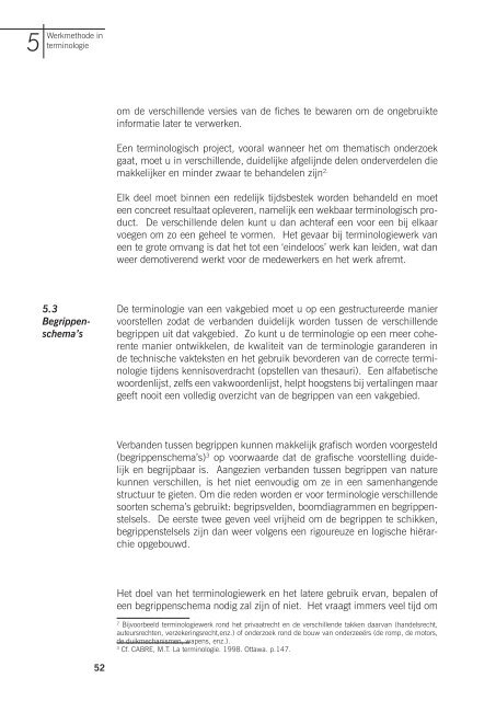 CEOV, Aanbevelingen voor terminologie - Taalunieversum