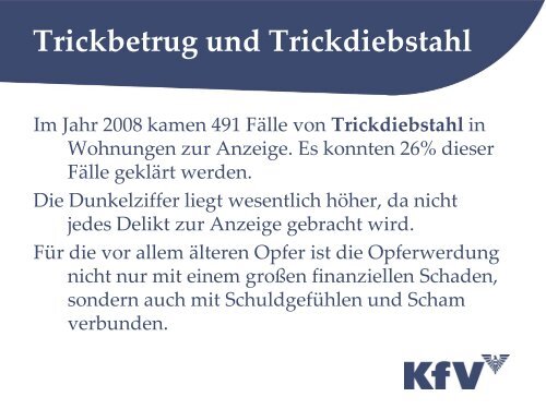 Seniorentheater Präventionsmaßnahme für die Delikte Trickbetrug ...