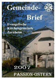 Passion 2007 - Ev. Kirchengemeinde Zornheim