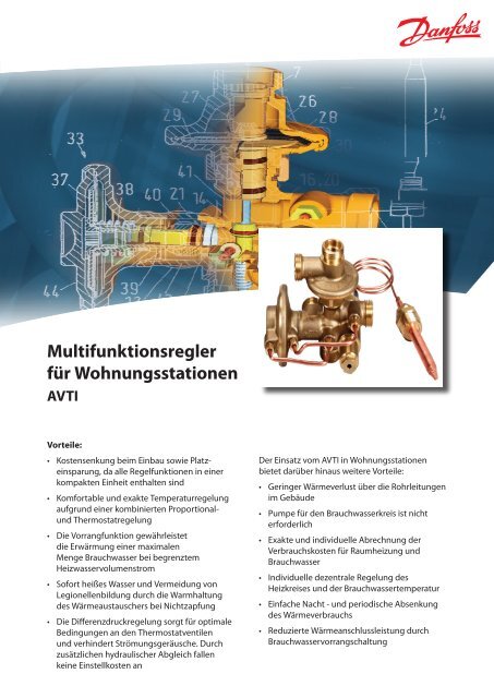 Multifunktionsregler für Wohnungsstationen - Danfoss