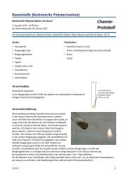 Kationische Polymerisation von Styrol