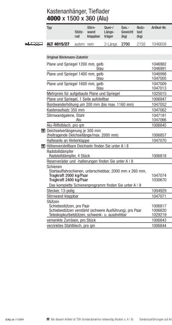 Unverbindliche Verkaufsempfehlung - anhaenger-hoefer