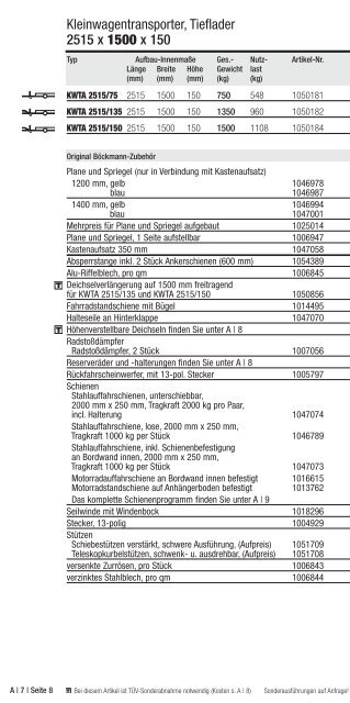 Unverbindliche Verkaufsempfehlung - anhaenger-hoefer