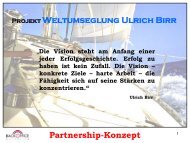 Projekt Weltumseglung Ulrich Birr Partnership-Konzept - Backoffice ...