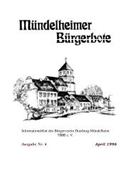 Ausgabe Nr. 6 - Muendelheim.de