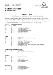 Checkliste MZH - Gemeinde Uttwil