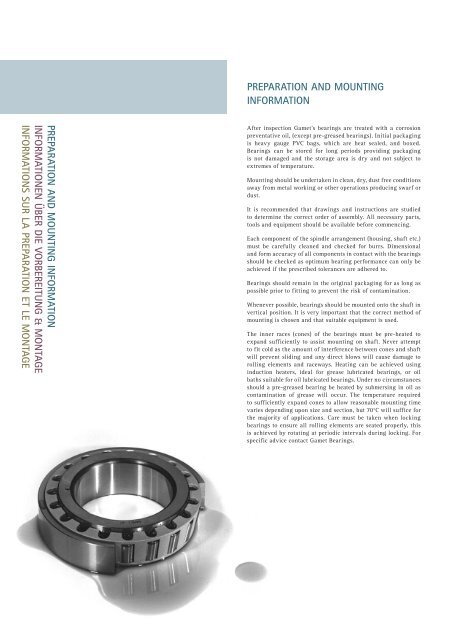Super Precision Tapered Roller Bearings - Gaes