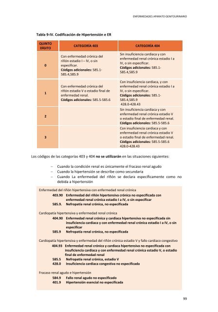 CIE 9 MC - Ministerio de Sanidad y Política Social