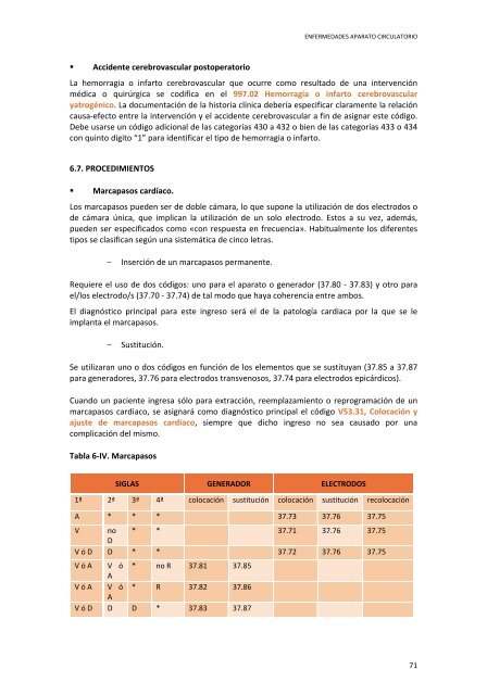 CIE 9 MC - Ministerio de Sanidad y Política Social