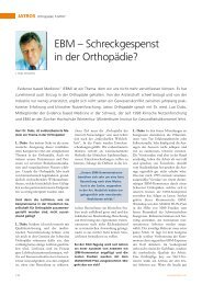 Schreckgespenst in der Orthopädie? - Praxis Dr. med. Luzi Dubs