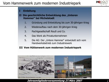 Vom Hammerwerk zum modernen Industriepark
