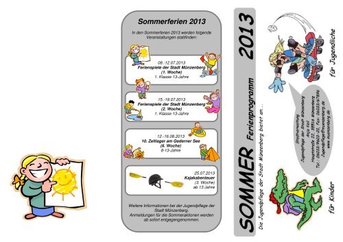 Programmheft Sommer 2013 - Münzenberg