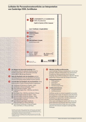 Leitfaden für Personalverantwortliche zur Interpretation - Cambridge ...