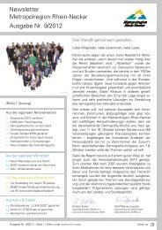 MRN-Newsletter Ausgabe Nr. 9/2012 - Metropolregion Rhein-Neckar