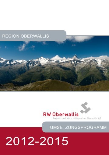 Umsetzungsprogramm 2012-2015 - RW Oberwallis