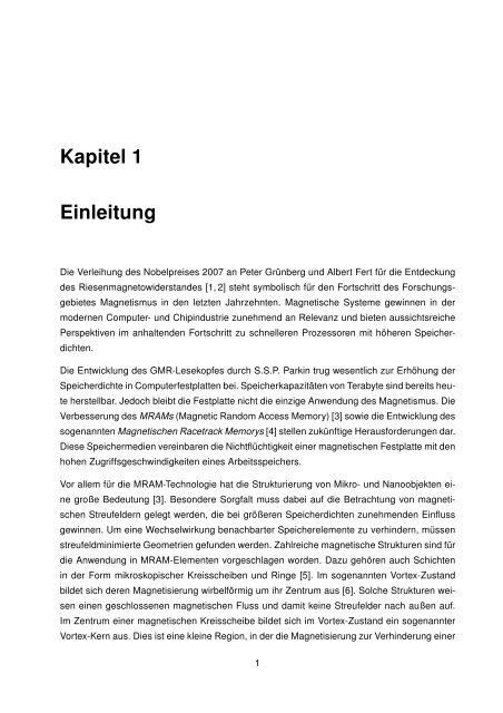 Untersuchung der Modenkopplung in magnetischen Ringen anhand ...