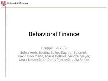 Behavioral Finance