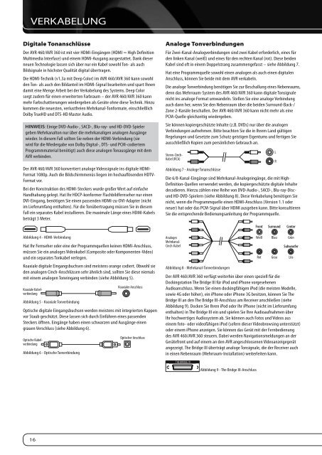 AVR 460 AVR 360 - Harman Kardon