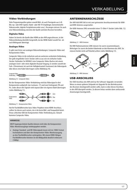 AVR 460 AVR 360 - Harman Kardon