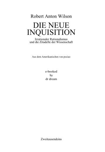 Die Neue Inquisition - Zum Abnehmen