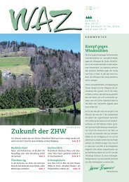 Zukunft der ZHW - WAZ - Die Zeitung für Wald