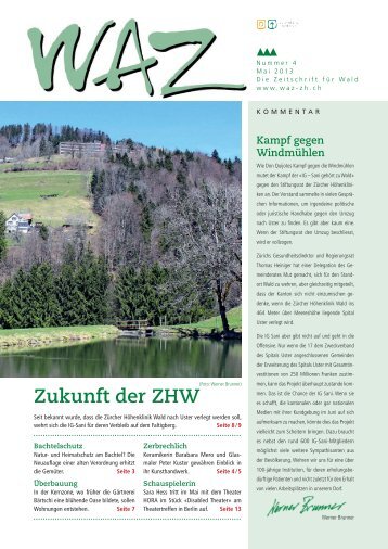 Zukunft der ZHW - WAZ - Die Zeitung für Wald