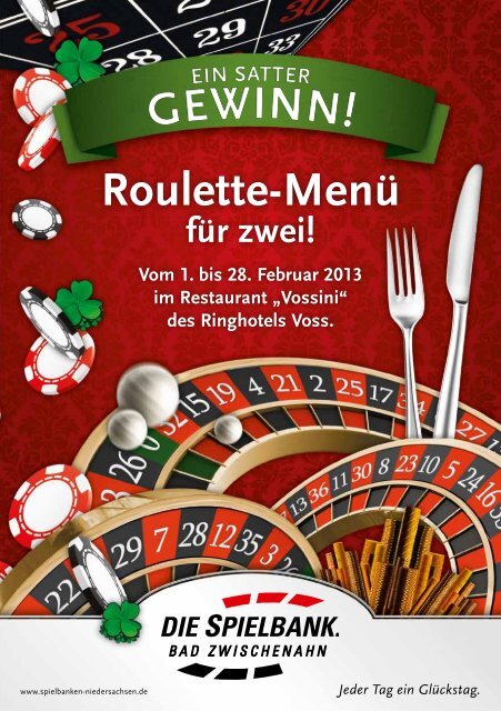 Roulette-Menü - Hotel Voss - Westerstede