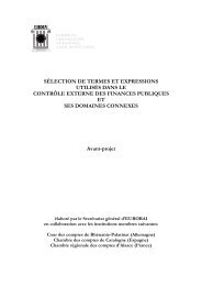 SÉLECTION DE TERMES ET EXPRESSIONS ... - Eurorai.org