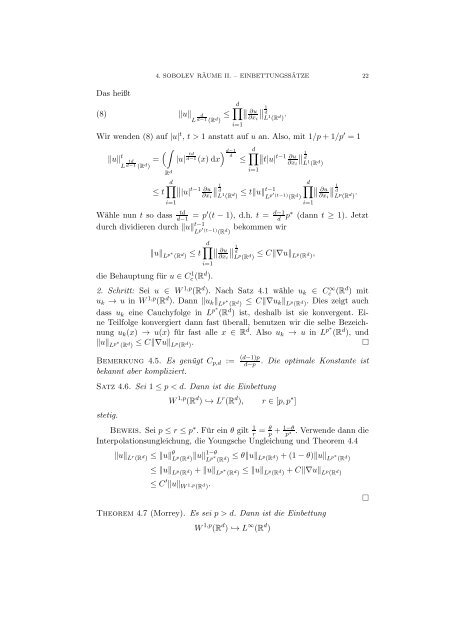 Skript - Fachbereich Mathematik - Technische Universität Darmstadt