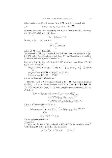 Skript - Fachbereich Mathematik - Technische Universität Darmstadt