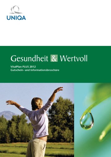 Gesundheit & Wertvoll Vitalplan PLUS - Uniqa Versicherungen AG