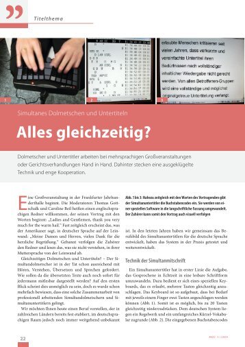 Alles gleichzeitig? - Wyccon