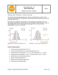 Gruppe 6 - Einseitige Hypothesentests - Mathe kann jeder