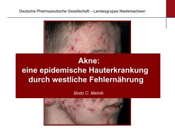 Akne: eine epidemische Hauterkrankung durch westliche ...